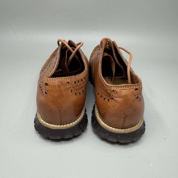 Cole Haan Zerogrand Remastered Brown Leather  Wingtip Oxford Shoes Sz 8M